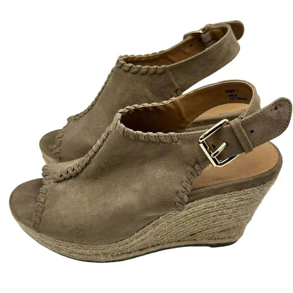 Report Suede Espadrille Wedges